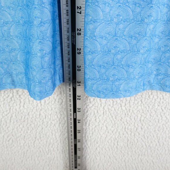 Hickey Freeman Polo Mens Extra Large Blue Geometric Performance Golf Fish Scale - Picture 5 of 8